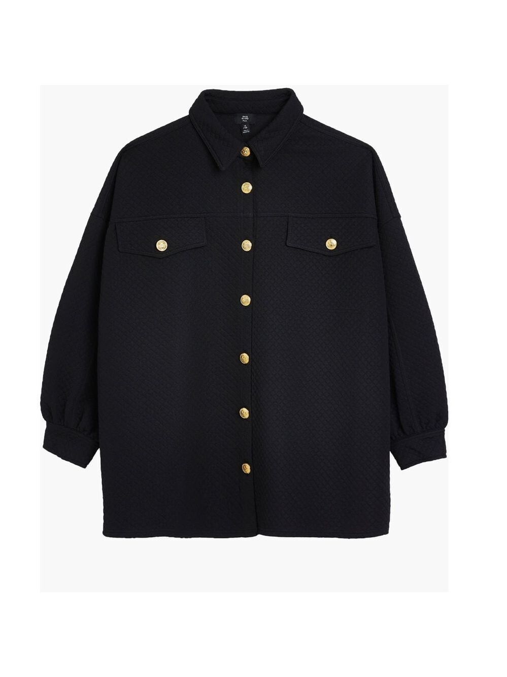 RIVER ISLAND | Quilted Button-Up Shacket